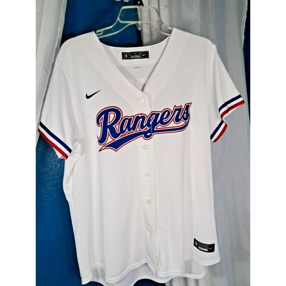 Nike 2023 World Champions Texas Rangers Max Scherzer Womens Jersey MLB SZ XXL
